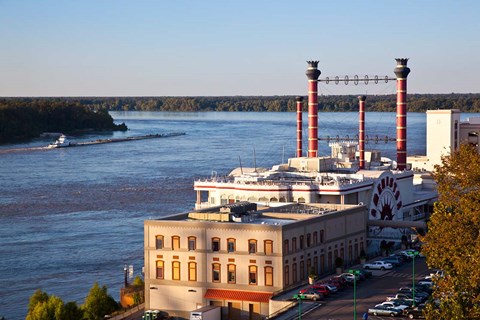 Framed Mississippi, Ameristar Casino, Mississippi River Print