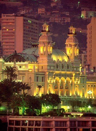 Framed Principality of Monaco, Monte Carlo, Monaco Print