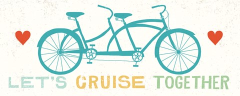 Framed Lets Cruise Together II Print