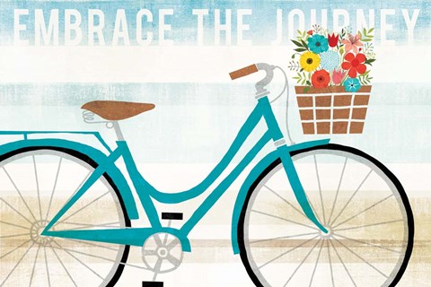 Framed Beach Cruiser Hers I Print