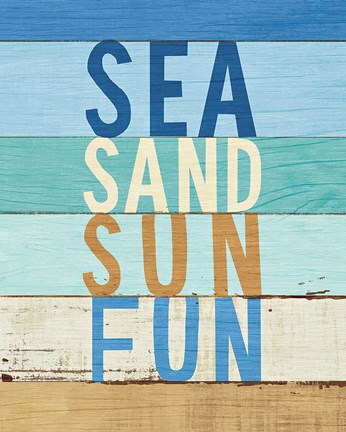 Framed Beachscape Inspiration VIII Print