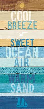 Framed Beachscape Inspiration II Print