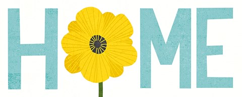 Framed Seaside Bouquet Home Print