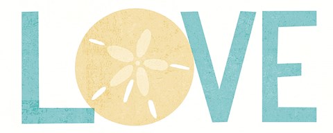 Framed Under Sea Treasures Love Print