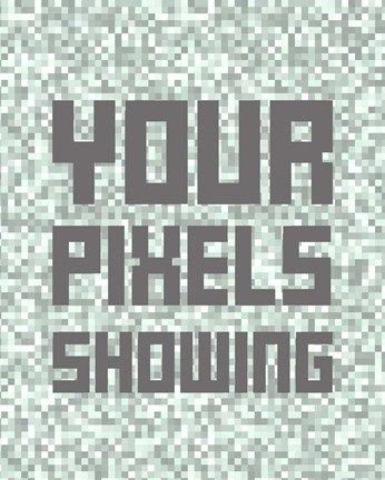 Framed Your Pixels Showing Print