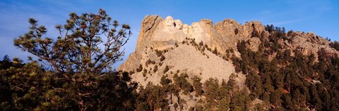 Framed View of Mount Rushmore National Memorial, Keystone, South Dakota Print