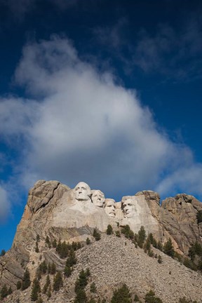 Framed USA, South Dakota, Black Hills, Mount Rushmore National Memorial Print