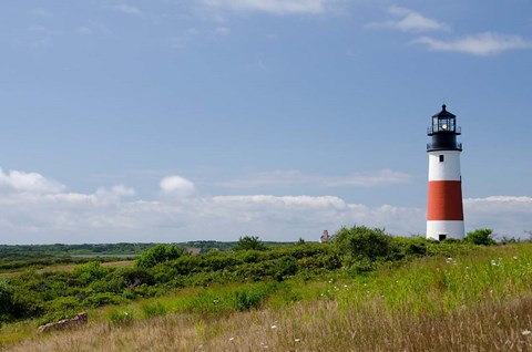 Framed Massachusetts, Nantucket, Sankaty lighthouse Print