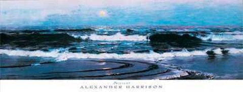 Framed Alexander Harrison - Twilight Size 39.5x15 Print