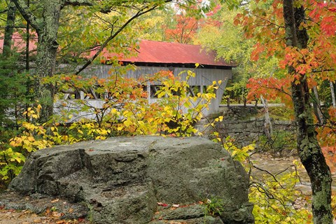 Framed Albany Bridge, White Mountain Forest, New Hampshire Print