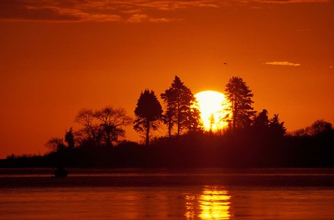 Framed Sunrise over Odiorne Point, New Hampshire Print