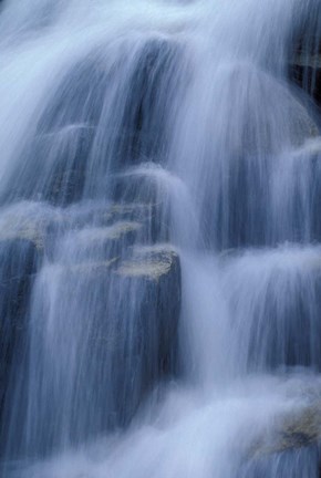 Framed Stairs Fall, Bumpus Brook, White Mountain National Forest, New Hampshire Print