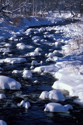 Framed Wildcat River, White Mountains, New Hampshire Print