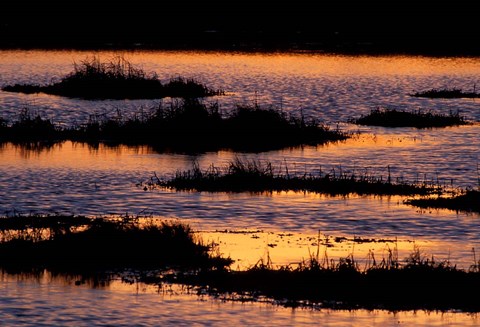 Framed Great Bay at Sunset, New Hampshire Print
