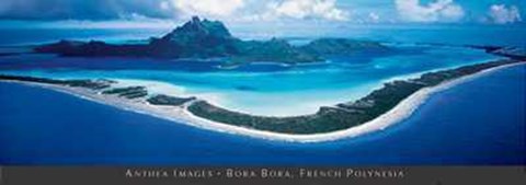 Framed Bora Bora, French Polynesia Print