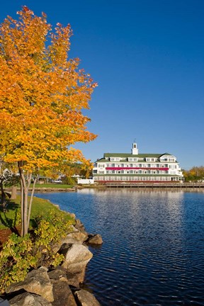 Framed Bay Point, Mill Falls, New Hampshire Print