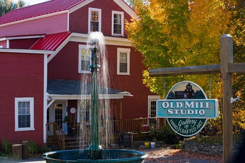 Framed Old Mill Art Gallery in Whitefield, New Hampshire Print