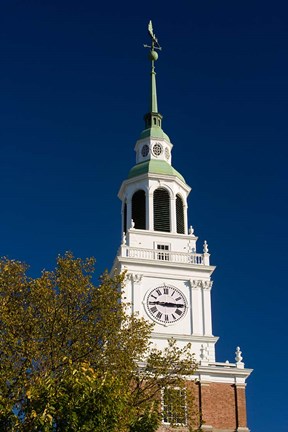 Framed Baker Hall on the Dartmouth College Green in Hanover, New Hampshire Print