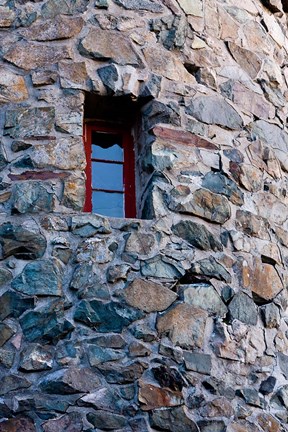 Framed Stone fire tower Mt Prospect, New Hampshire Print