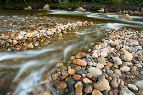 Framed Saco River in Bartlett, New Hampshire Print