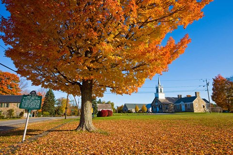 Framed Autumn, Chesterfield, New Hampshire Print