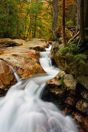 Framed Pemigewasset River in Franconia Notch State Park, New Hampshire Print
