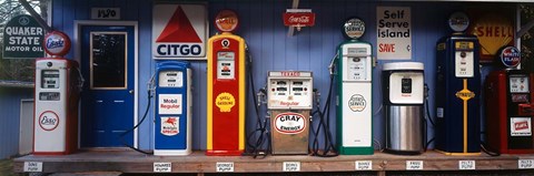 Framed Littleton Historic gas station, New Hampshire Print