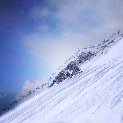 Framed How Far Can You Go Print