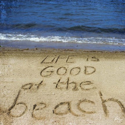Framed Life Is Good At The Beach Print