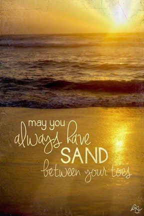 Framed Sand Between Your Toes 2 Print