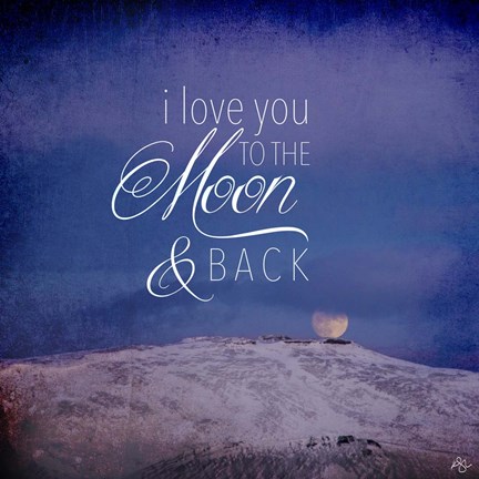 Framed I Love you to the Moon Print