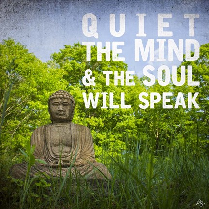 Framed Quiet the Mind Print