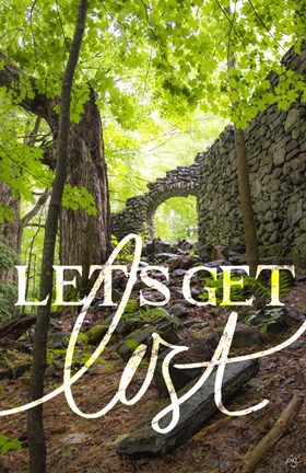 Framed Lets Get Lost Print