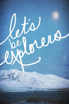 Framed Lets be Explorers Print
