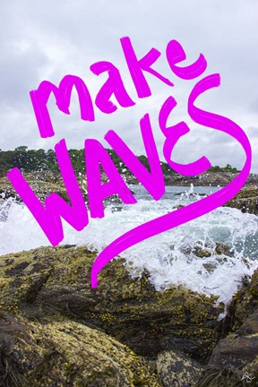 Framed Make Waves Print