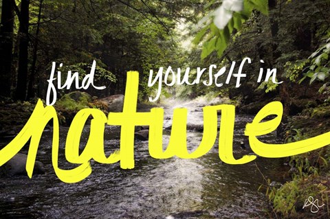 Framed Find Yourself In Nature Print
