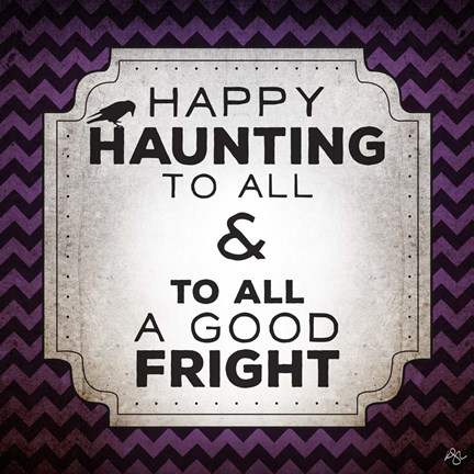 Framed Happy Haunting Print