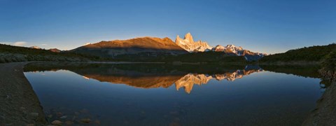 Framed Sunrise over Mt Fitzroy, Argentina Print