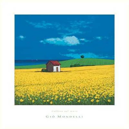 Framed Collina Sul Mare Print
