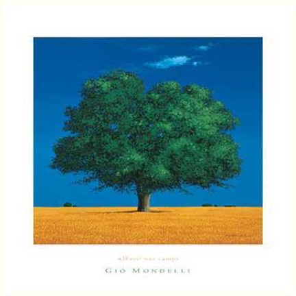 Framed Albero Nei Campi Print