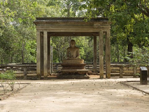 Framed Samadhi Buddha (4th century), Meditation pose, Sri Lanka Print