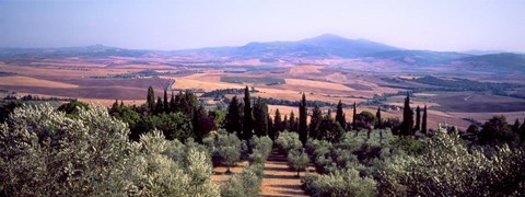 Framed View of a Landscape, Tuscany, Italy Print