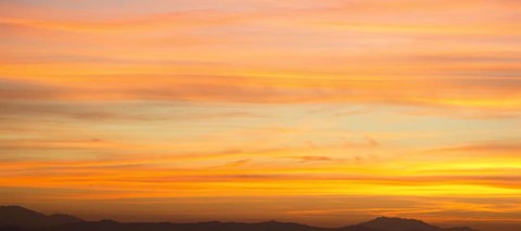 Framed Mountains at Sunset, San Jacinto, California Print