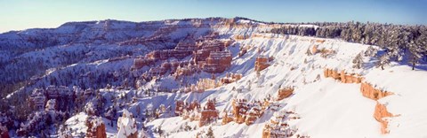 Framed Bryce Canyon with Snow, Utah Print