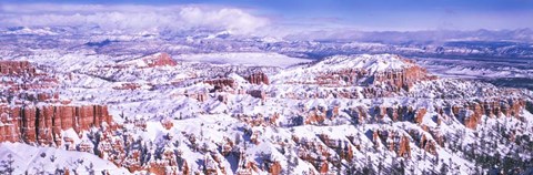 Framed Snow Covered Bryce Canyon, Utah Print
