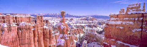 Framed Snow Over Bryce Canyon, Utah Print