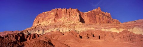 Framed Capitol Reef National Park with Blue Sky, Utah Print