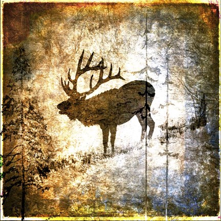 Framed High Country Elk Print