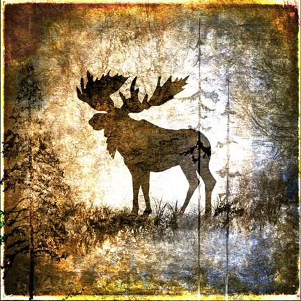 Framed High Country Moose Print
