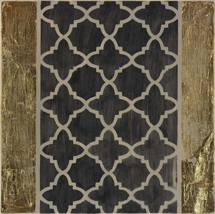 Framed Black N&#39; Gold I Print